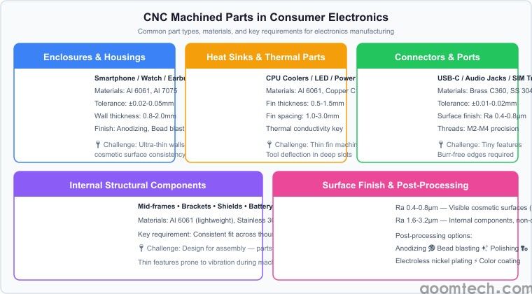 CNC Machining for Consumer Electronics: Precision Parts for Enclosures, Heat Sinks & Connectors(图1)