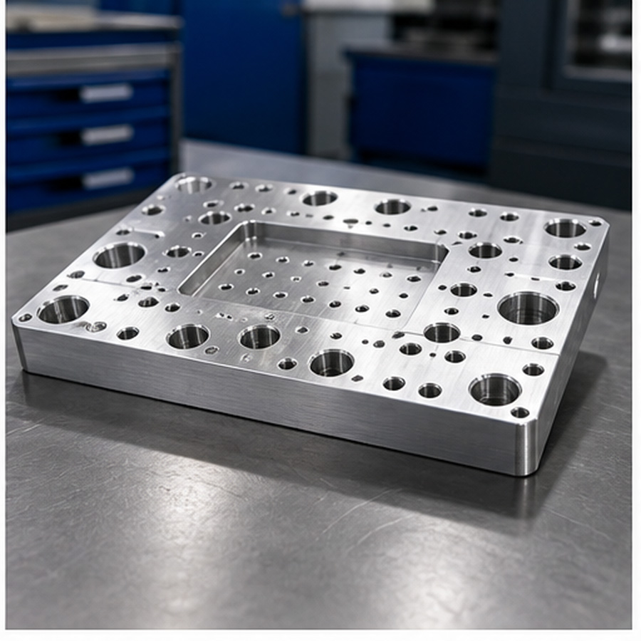 CNC milled fixture plate
