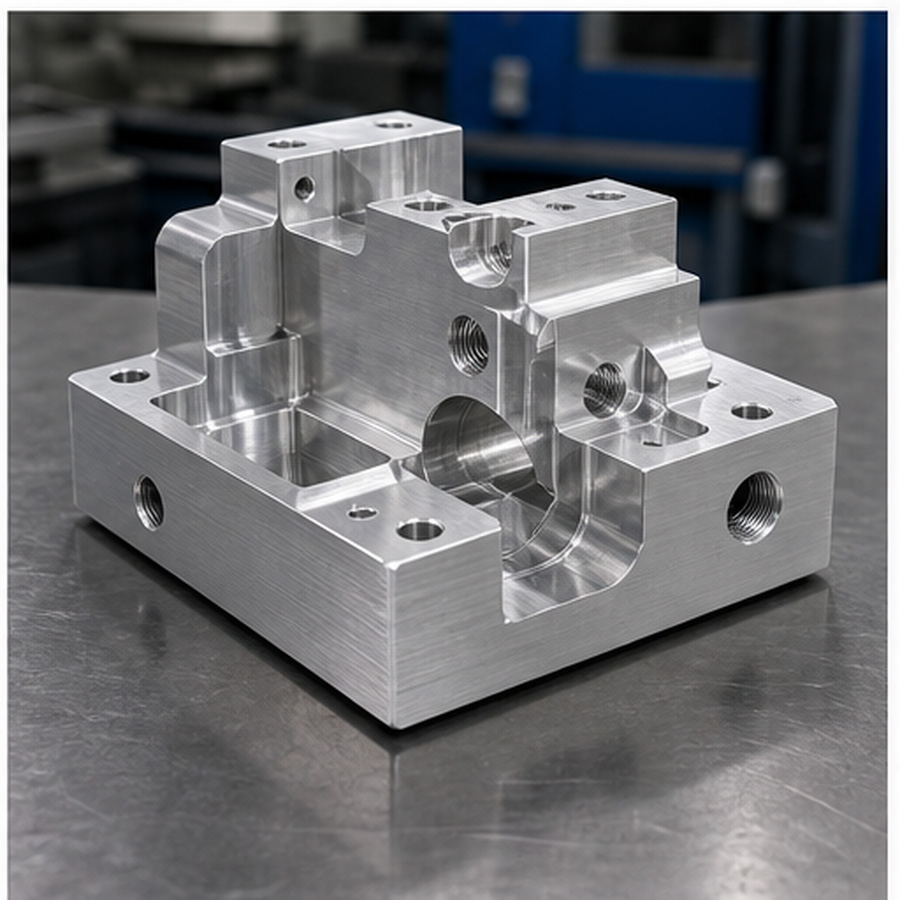 CNC milled complex machine part