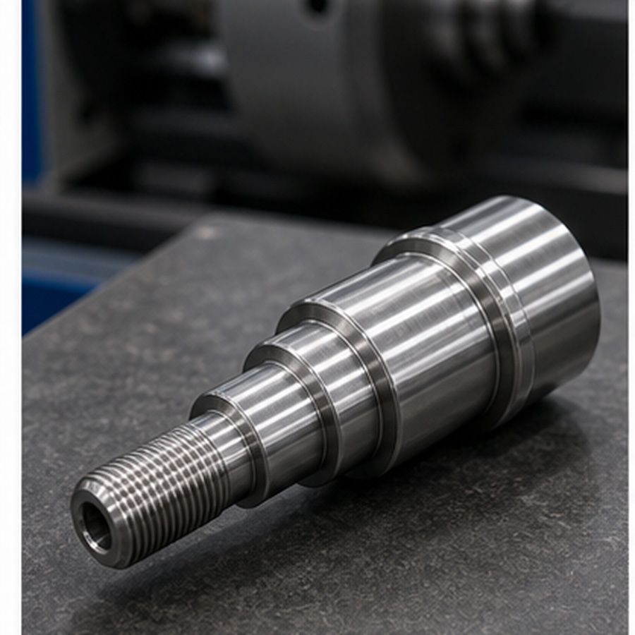 Precision stainless steel CNC turned shaft