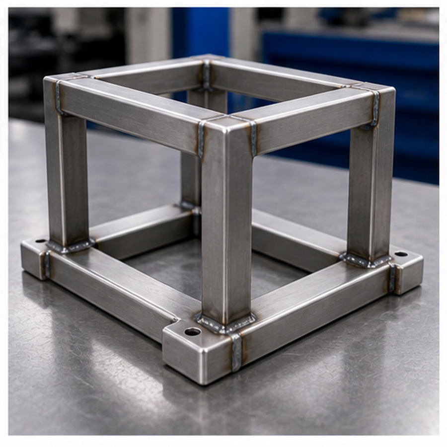 Welded sheet metal frame