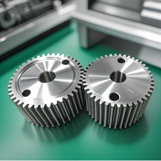 Mecanizado CNC de engranajes metálicos
